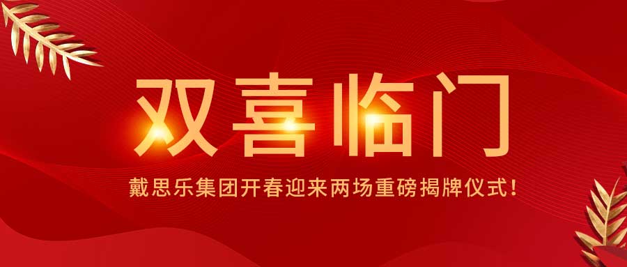<b>雙喜臨門！戴思樂集團開春迎來兩場重磅揭牌儀式！</b>